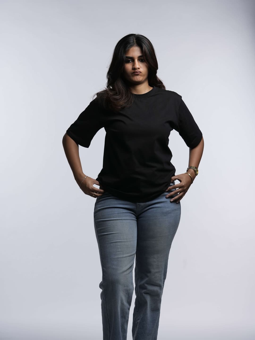 Plain Oversized Tee - Black